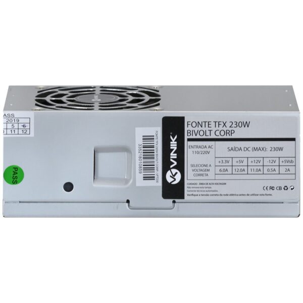 Fonte de Alimentação TFX 230W – Compacta e Eficiente para Uso Corporativo - Imagem 4